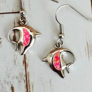 Tropical Fish Silver Earrings